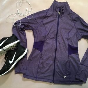 Purple Workout Full-Zip Compression Jacket OldNavy
